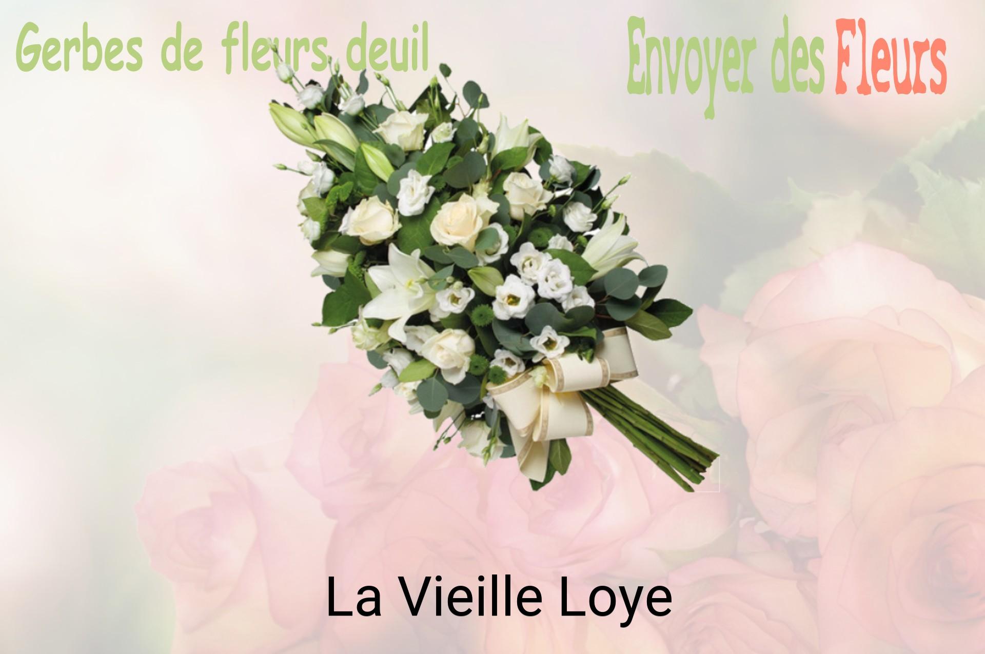 Gerbe de fleurs de deuil livrée à La Vieille-Loye
